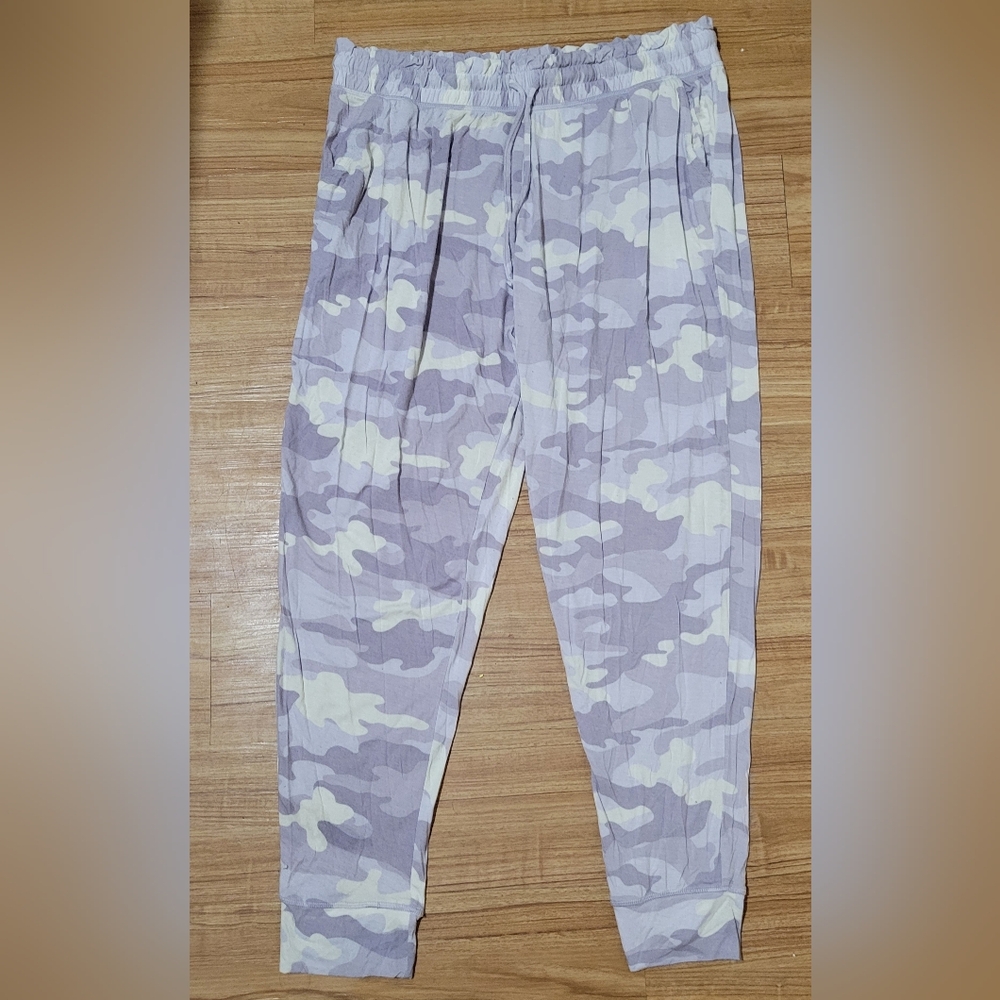 Koolburra By UGG Womens Purple/White Camo Stretchy Soft Joggers Size Large